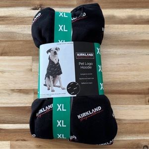 Kirkland dog hoodie black XL NWT